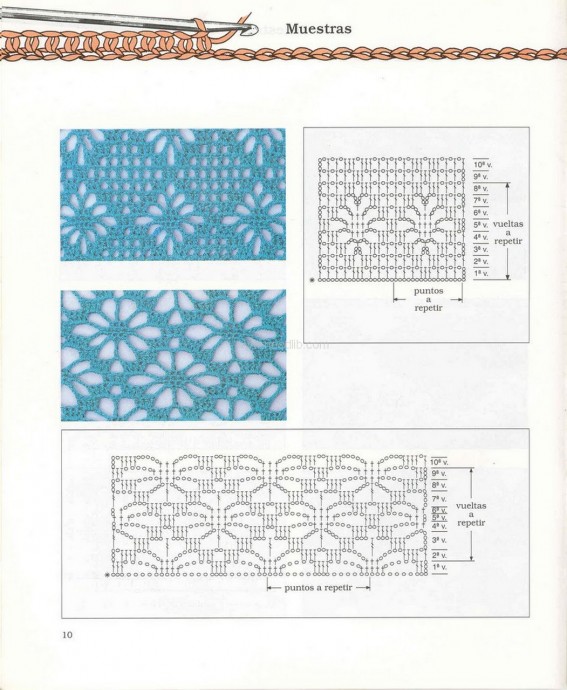 ​Самые красивые узоры крючком