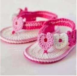 "Вьетнамки", которые вяжутся крючком