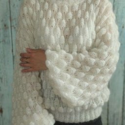 ​Восхитительный объёмный узор для вязания теплых вещей