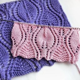 ​Ажурный узор с листьями