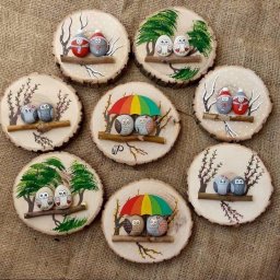 Бесподобные картины на спилах