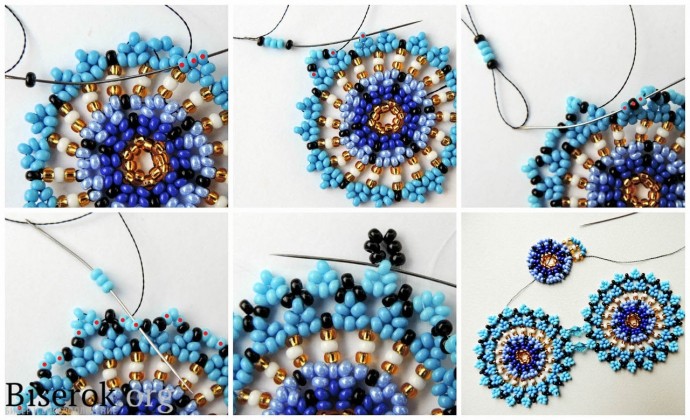 Украшения из крупных ярких кругов