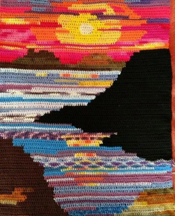 Идеи шикарных картин связанных крючком