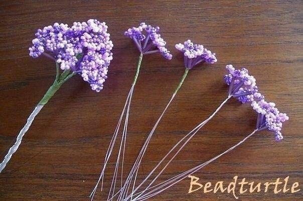 Букет сирени из бисера своими руками