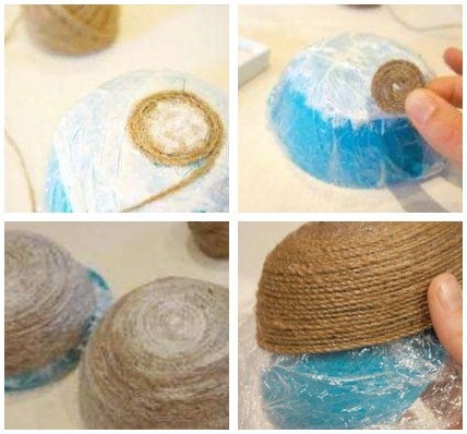 Идеи творчества из джутовой пряжи