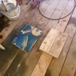 Лавка из остатков пиломатериалов