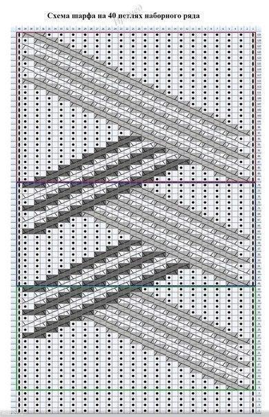 Пуловер с интересным графичным узором