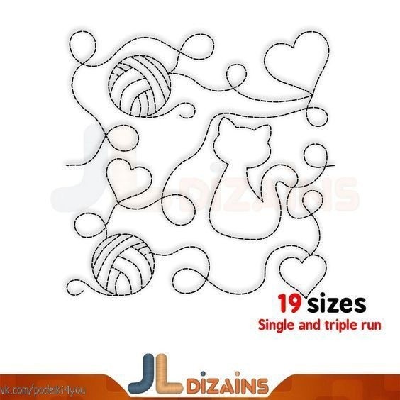 Шаблоны для стежки