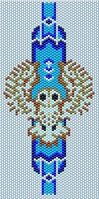 Схемы браслетов с совушками