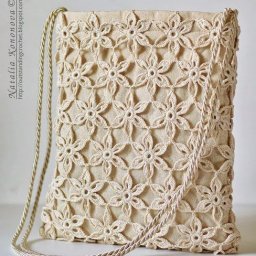 Сумочка крючком с ажурными узорами