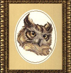 ​Вышиваем крестиком сову