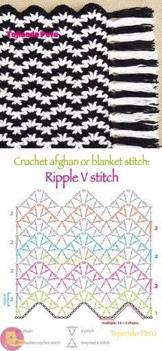 Зигзаги крючком