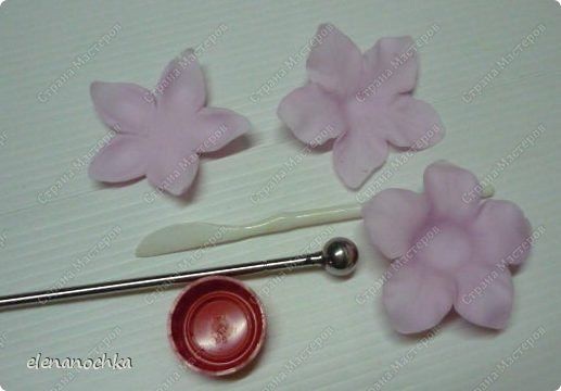 ​Азалия из холодного фарфора