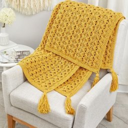 Плед с рельефным узором