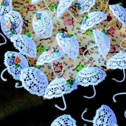 Вяжем миниатюрные зонтики