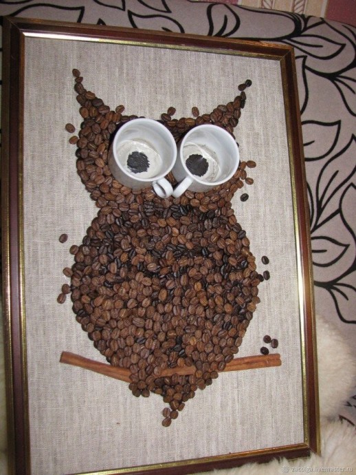 Ароматные картины из кофейных зерен