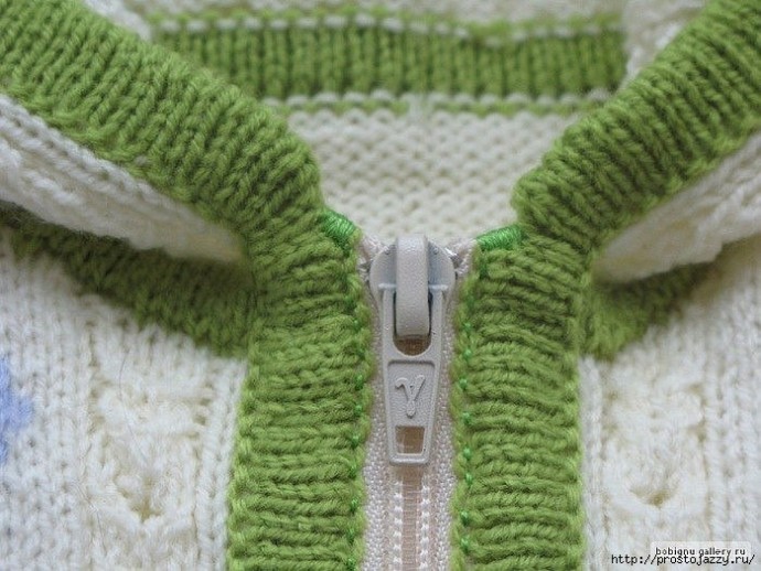 Как вшить застежку-молнию в вязаное изделие