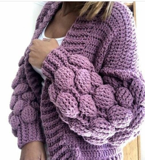 Кардиганы с рукавами-фонариками