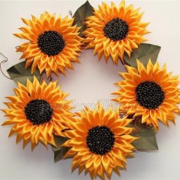 Канзаши-подсолнухи: мастер-класс