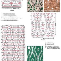 Огромное количество узоров крючком