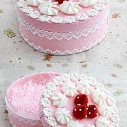 Шкатулка в виде тортика своими руками