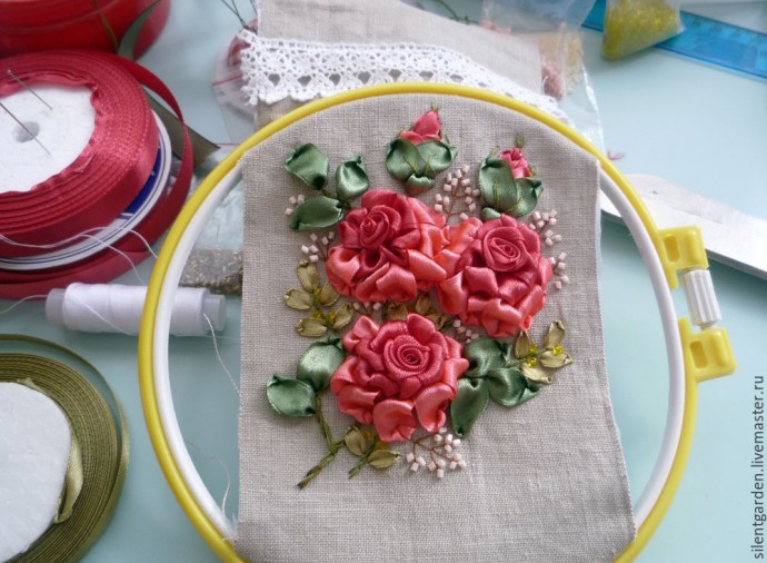 Создаем текстильный очечник с вышивкой