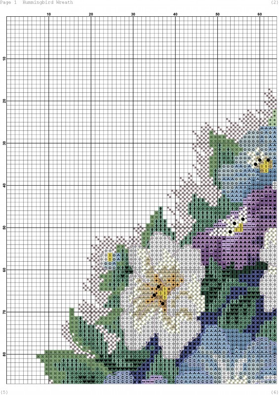 Восхитительный венок крестиком