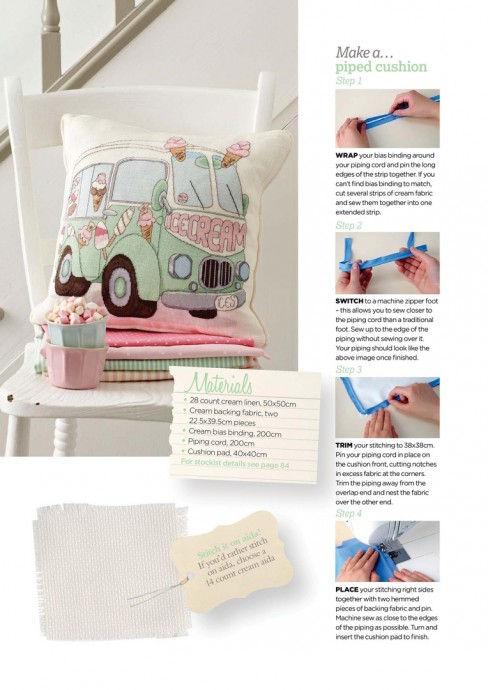 Вышивка "Веселый автобус"