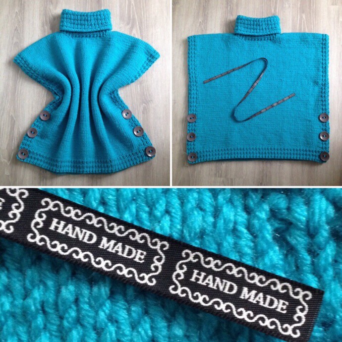 Простая вязаная жилетка для прохладных вечеров на кромке моря