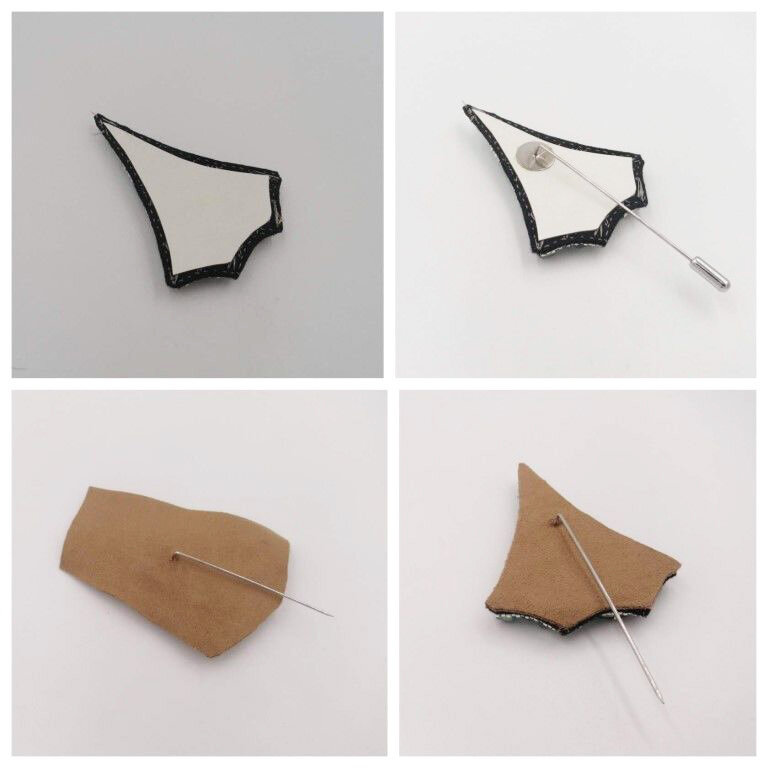 Брошь в виде зонтика