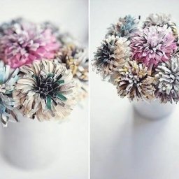 ​Цветы из старых журналов