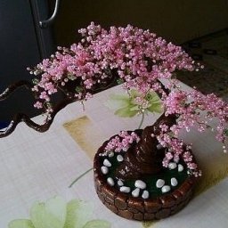 Делаем сакуру из бисера