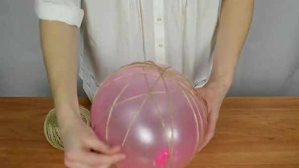 Корзинка из ниток