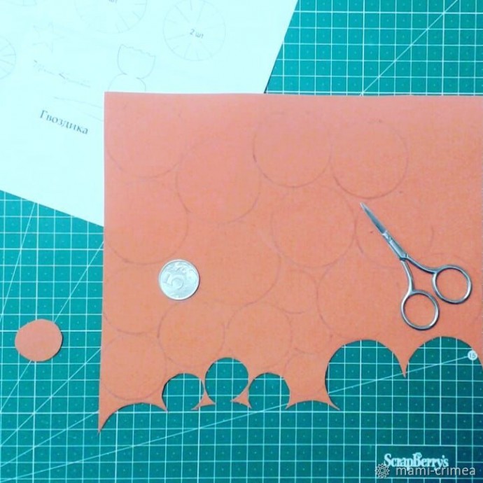 Гвоздики из фоамирана