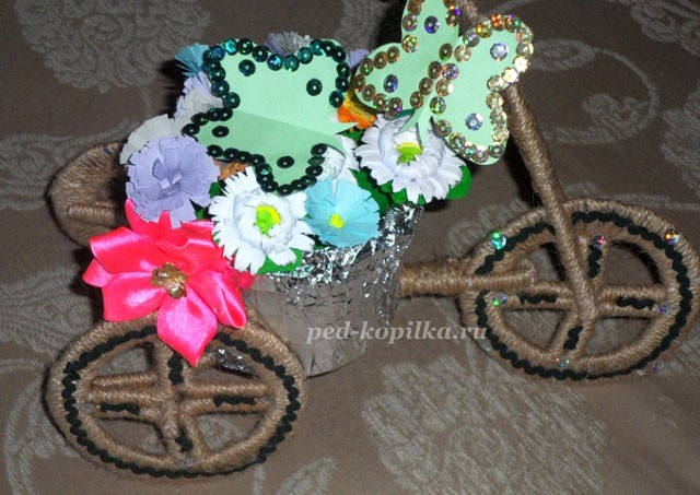 Велосипед из шпагата: мастер-класс Велосипед из шпагата: мастер-класс