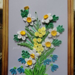 Весенние цветы: квиллинг