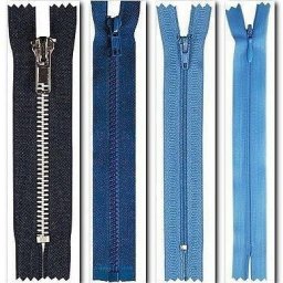 Различные виды застежек-молний