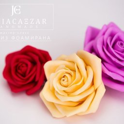 ​Правдоподобные розочки из полимерной глины