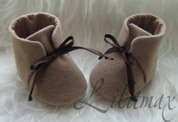 Шьём ботиночки-пинетки