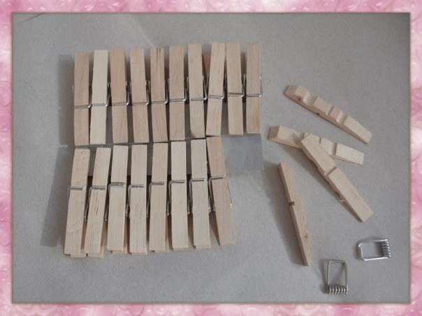 ​Славная корзинка из прищепок