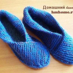 ​Вязание тапочек на подошве