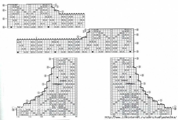 Ажурная двойка - топ и жакет спицами
