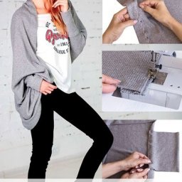 Шьём кардиган из трикотажа