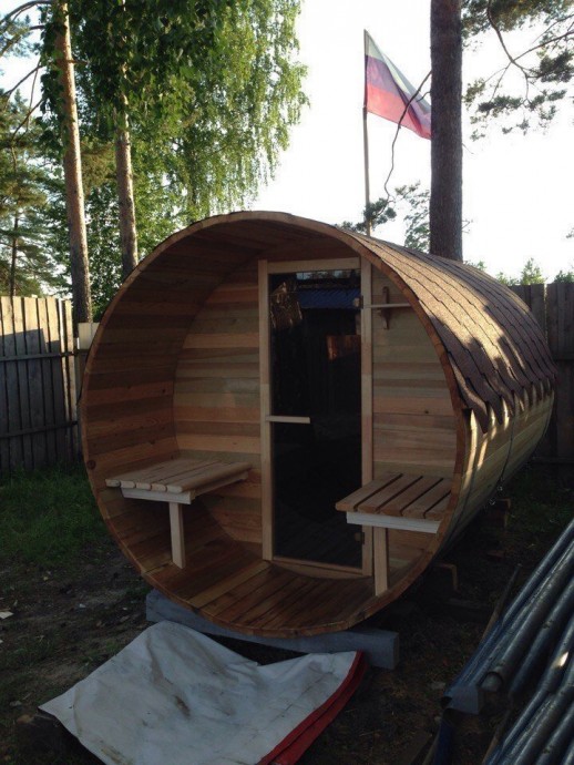 ​Круглая баня своими руками