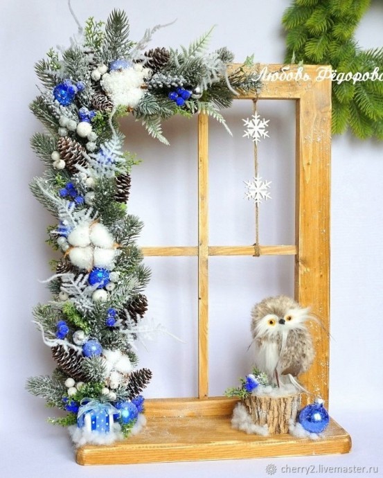 Прелестные окошечки с новогодним настроением