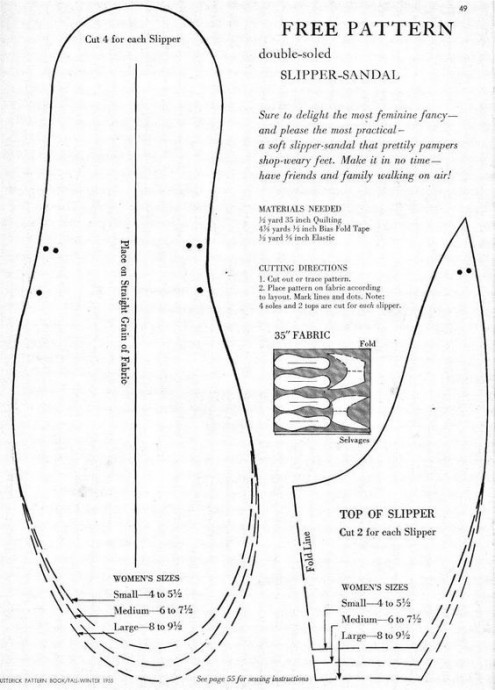 Милые домашние тапочки своими руками Милые домашние тапочки своими руками