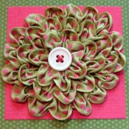 Красивые цветы из лент: мастер-класс