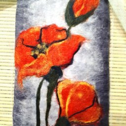 Создание чехла для телефона методом мокрого валяния