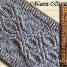 Очень красивый узор на спицах