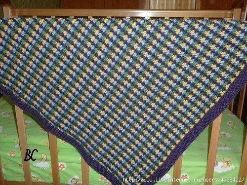 Рельефный узор для пледа